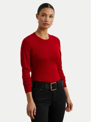 LAUREN RALPH LAUREN Sweter 200919114016 Czerwony Slim Fit