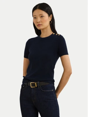 LAUREN RALPH LAUREN Sweter 200957474001 Granatowy Regular Fit