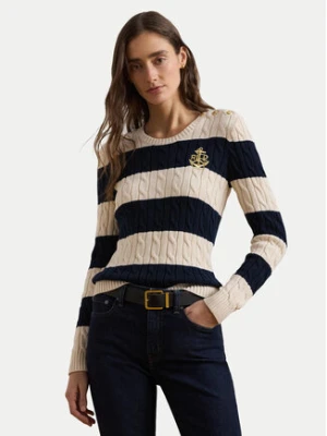LAUREN RALPH LAUREN Sweter 200957480002 Écru Slim Fit