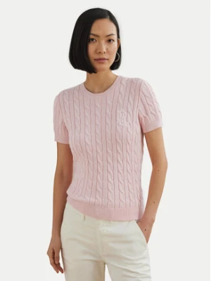 LAUREN RALPH LAUREN Sweter 200965880002 Różowy Relaxed Fit