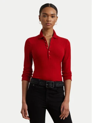 LAUREN RALPH LAUREN Sweter 200971091003 Czerwony Slim Fit