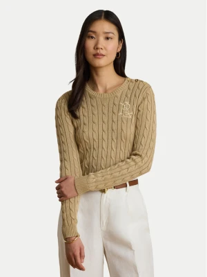 LAUREN RALPH LAUREN Sweter 200P14039006 Beżowy Regular Fit