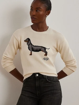 Lauren Ralph Lauren sweter bawełniany kolor beżowy 200955695