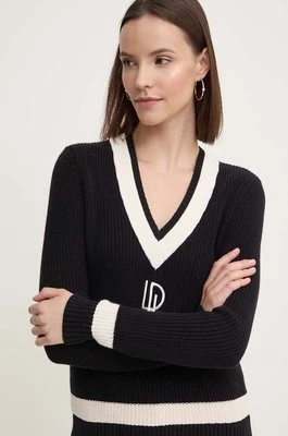 Lauren Ralph Lauren sweter bawełniany kolor czarny ciepły 200933232