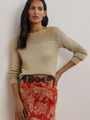 Lauren Ralph Lauren sweter damski kolor beżowy