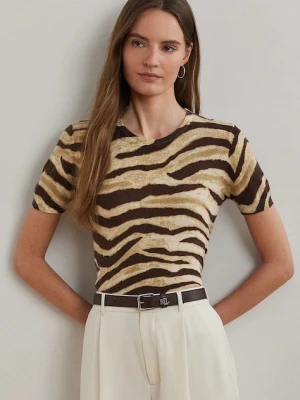 Lauren Ralph Lauren sweter damski kolor beżowy lekki 200971372