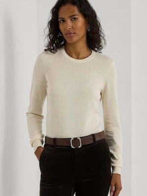 Lauren Ralph Lauren sweter damski kolor beżowy lekki
