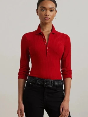 Lauren Ralph Lauren sweter damski kolor czerwony lekki 200971091