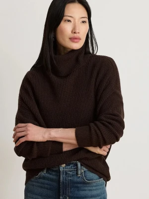 Lauren Ralph Lauren sweter damski wełniany brązowy