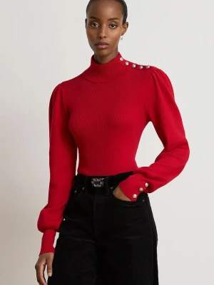 Lauren Ralph Lauren sweter damski z bawełną czerwony