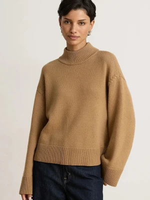Lauren Ralph Lauren sweter damski z wełną brązowy