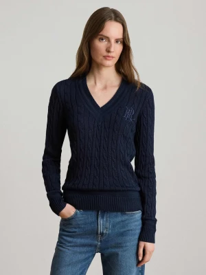 LAUREN RALPH LAUREN Sweter Fahol | Regular Fit granatowy
