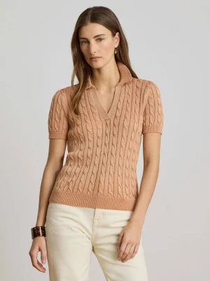 LAUREN RALPH LAUREN Sweter | Relaxed fit beżowy