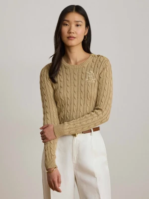 LAUREN RALPH LAUREN Sweter | Slim Fit beżowy