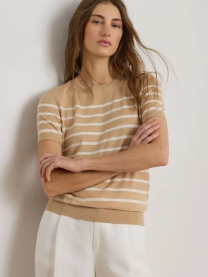 Lauren Ralph Lauren sweter z krótkim rękawem damski z modalem