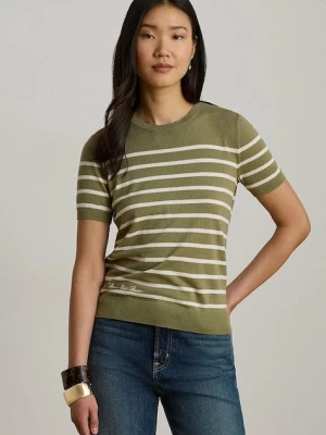 Lauren Ralph Lauren sweter z krótkim rękawem damski z modalem
