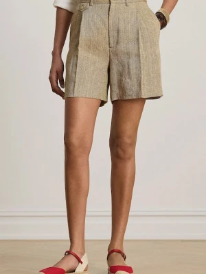 Lauren Ralph Lauren szorty eleganckie damskie lniane