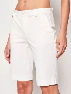 Lauren Ralph Lauren Szorty materiałowe Bsr-Btms 200661653 Biały Regular Fit