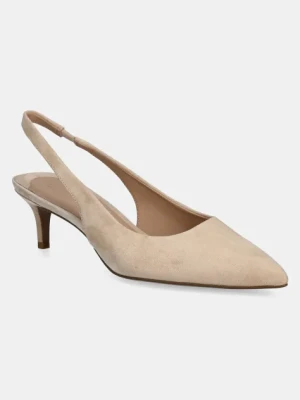 Lauren Ralph Lauren szpilki zamszowe Lolah II kolor beżowy 802959263004