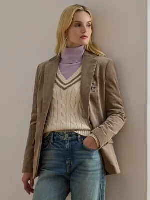 LAUREN RALPH LAUREN Sztruksowa marynarka | Regular Fit