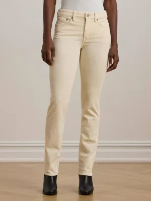 LAUREN RALPH LAUREN Sztruksowe spodnie WALE CORD | Straight fit