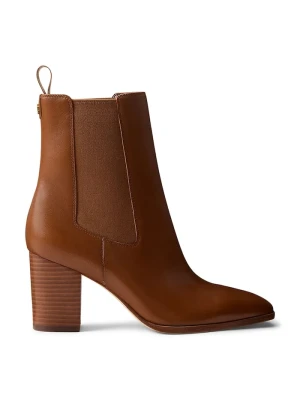Lauren Ralph Lauren sztyblety damskie skórzane Rlyn Bte Hl brązowy