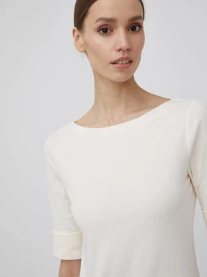 Lauren Ralph Lauren t-shirt 200654963036 damski kolor beżowy