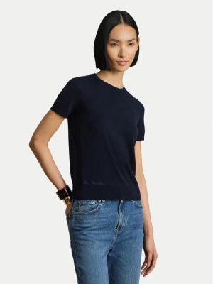 LAUREN RALPH LAUREN T-Shirt 200P14055003 Granatowy Regular Fit