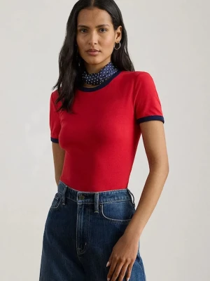 Lauren Ralph Lauren t-shirt basic damski z bawełną