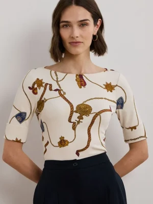 Lauren Ralph Lauren t-shirt bawełniany damski kolor biały 200957614