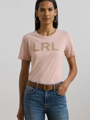 Lauren Ralph Lauren t-shirt bawełniany damski kolor pomarańczowy 200963950