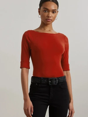 Lauren Ralph Lauren t-shirt damski bawełniany czerwony