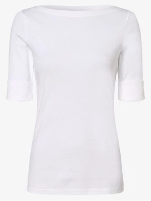 Lauren Ralph Lauren T-shirt damski Kobiety Bawełna biały jednolity,