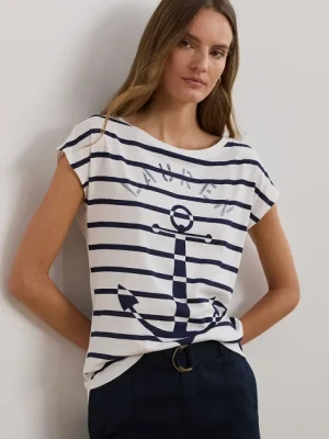 Lauren Ralph Lauren t-shirt damski kolor biały 200957677