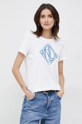 Lauren Ralph Lauren t-shirt damski kolor biały