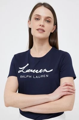 Lauren Ralph Lauren t-shirt damski kolor granatowy