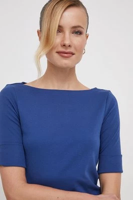 Lauren Ralph Lauren t-shirt damski kolor niebieski