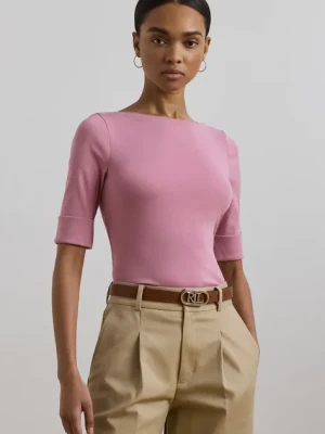Lauren Ralph Lauren t-shirt damski kolor różowy 200654963