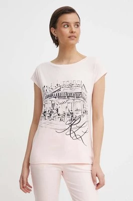 Lauren Ralph Lauren t-shirt damski kolor różowy 200933300