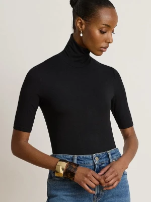 Lauren Ralph Lauren T-shirt damski z wiskozą czarny