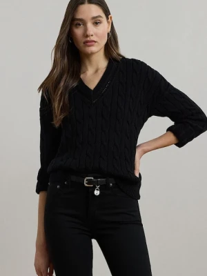Lauren Ralph Lauren t-shirt damskie kolor czarny lekki 200971374