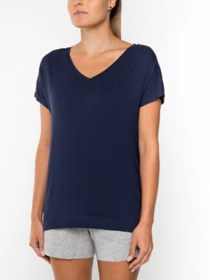 Lauren Ralph Lauren T-Shirt ILN61593 Granatowy Regular Fit