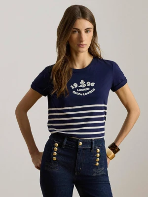 LAUREN RALPH LAUREN T-shirt | Relaxed fit granatowy