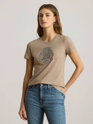LAUREN RALPH LAUREN T-shirt | Relaxed fit beżowy