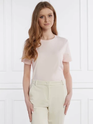 LAUREN RALPH LAUREN T-shirt | Relaxed fit pudrowy róż