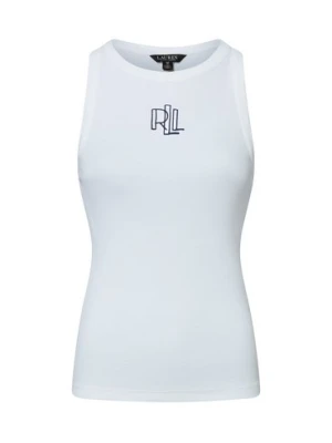 Zdjęcie produktu Lauren Ralph Lauren Top damski Kobiety Bawełna biały jednolity,