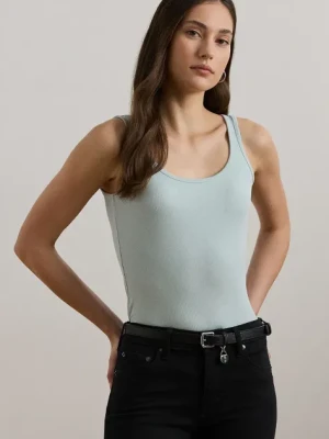 Lauren Ralph Lauren top damski kolor niebieski 200704777