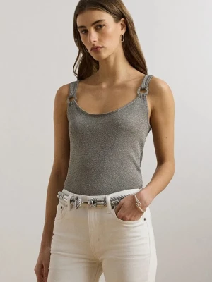 Lauren Ralph Lauren top damskie kolor srebrny 200P01519