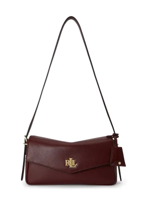 Lauren Ralph Lauren torebka crossbody damska skórzana bordowy