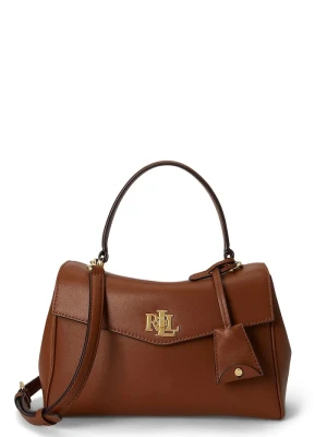 Lauren Ralph Lauren torebka crossbody damska skórzana brązowy